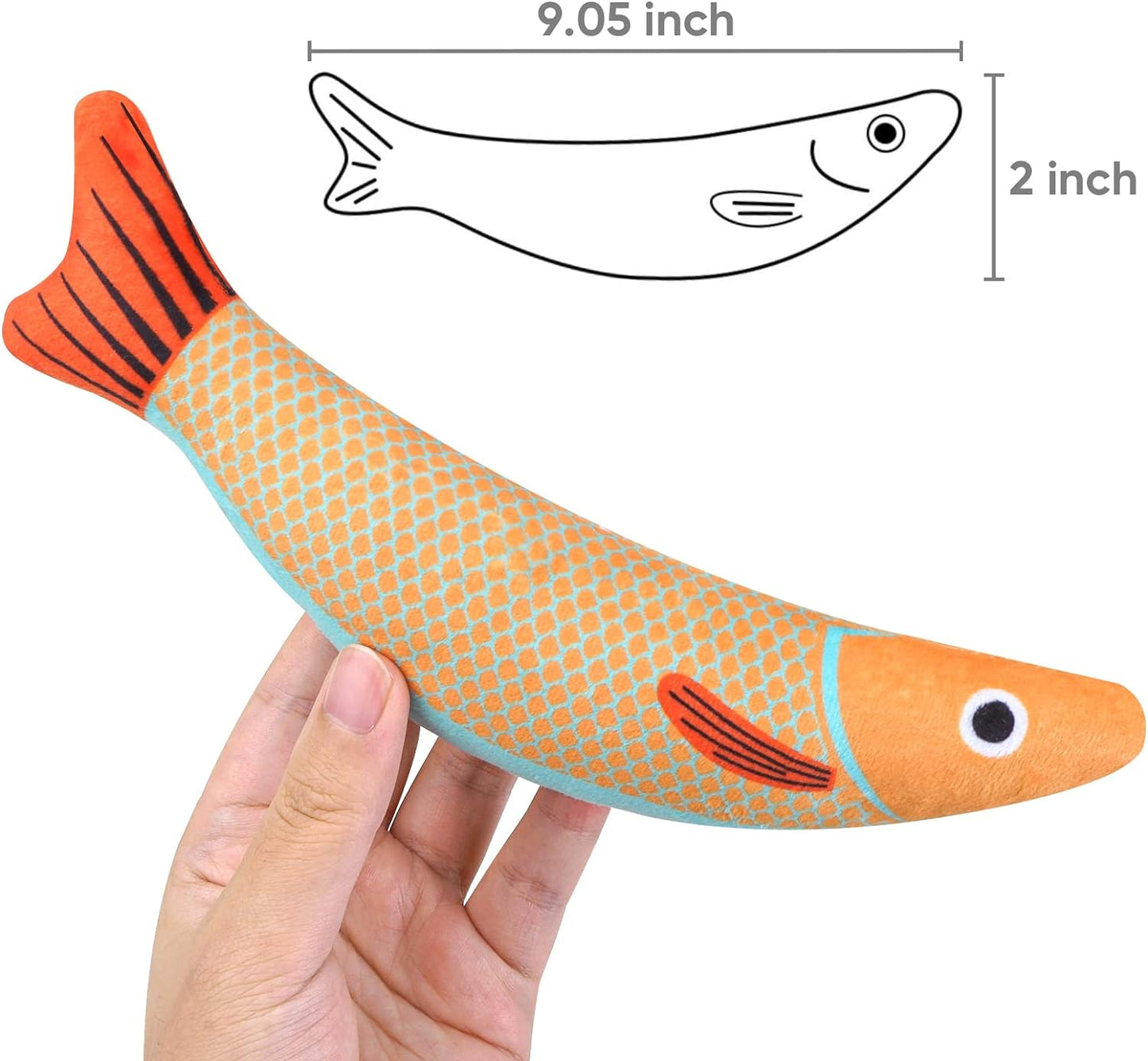 Catnip Toy, 3PCS Cat Chew Toys, Bite Resistant Catnip Toys with Bell Inside, Plush Cartoon Kitten Teething Interactive Toy for Cats