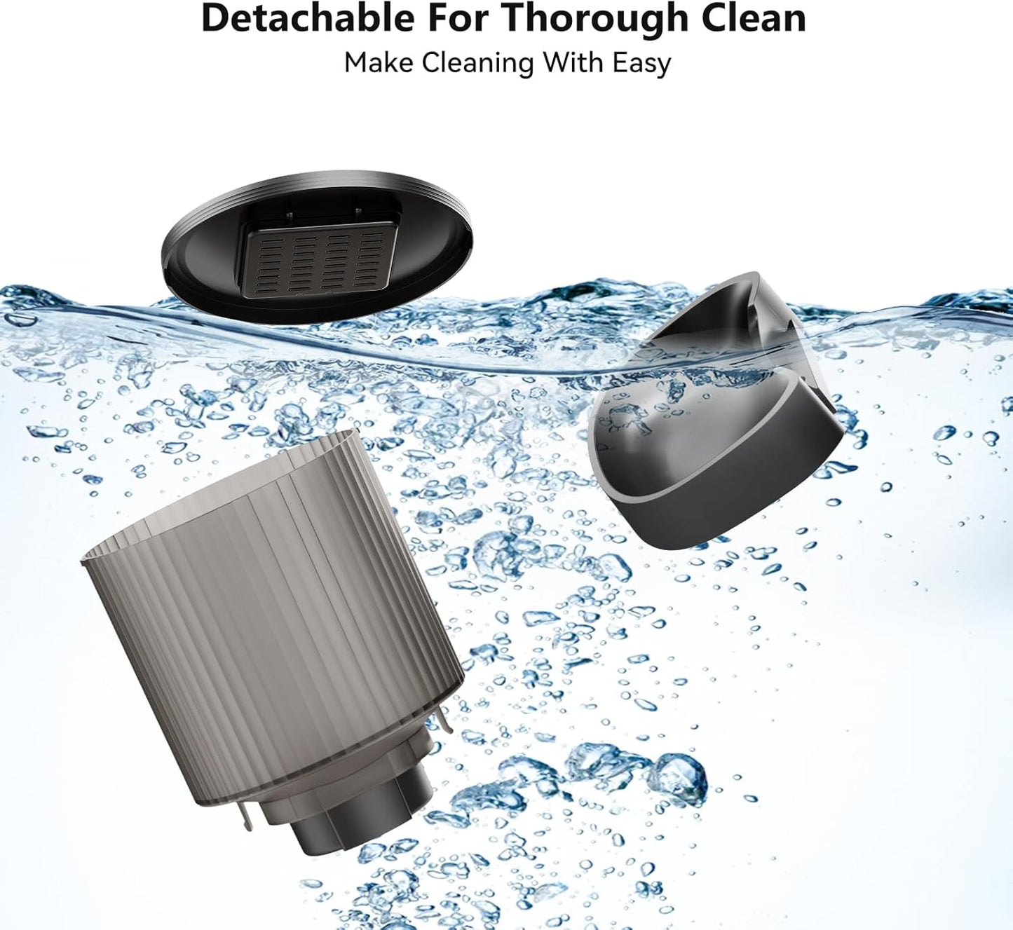 Automatic Cat Feeder Wifi - APP Control Cat Food Dispenser, Timed Auto Pet Feeder Programmable for Cat and Small Medium Dog with Desiccant Bag- Detachable for Cleaning