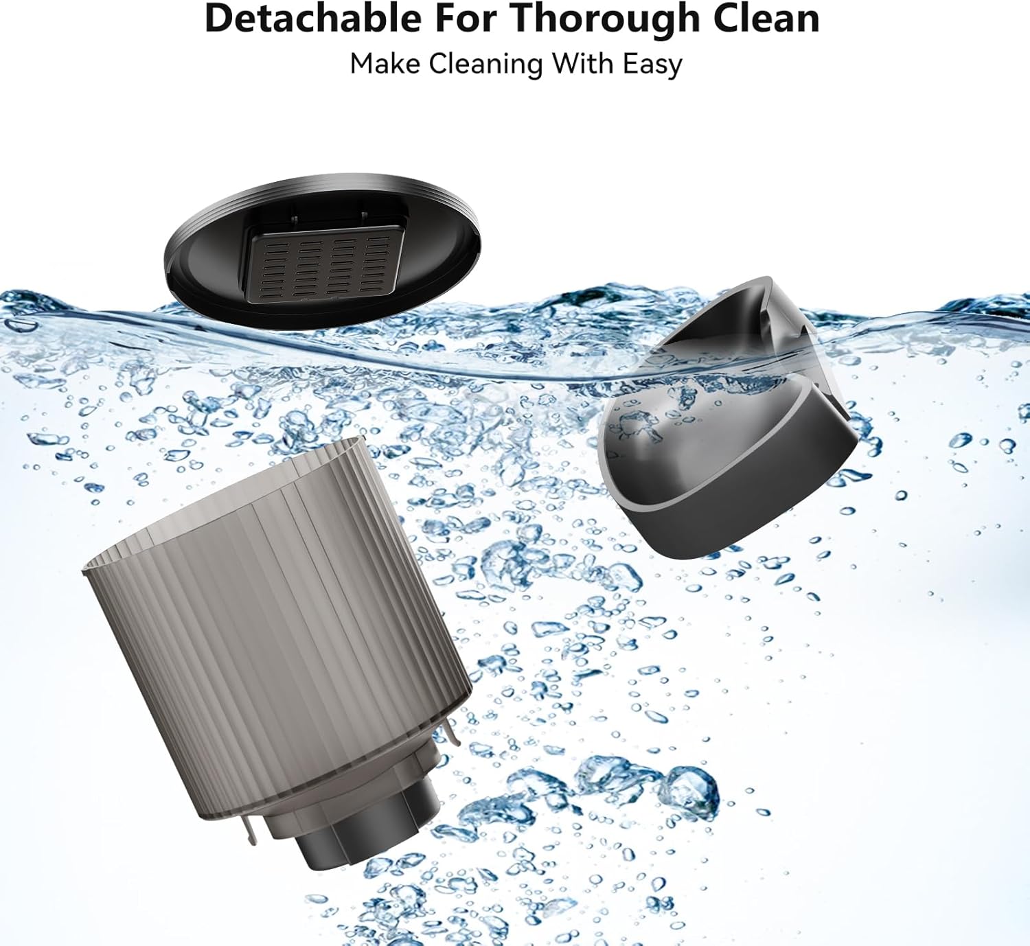 Automatic Cat Feeder Wifi - APP Control Cat Food Dispenser, Timed Auto Pet Feeder Programmable for Cat and Small Medium Dog with Desiccant Bag- Detachable for Cleaning